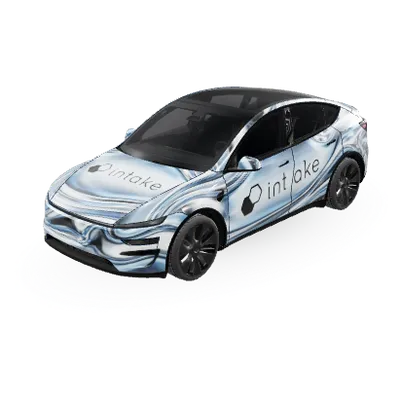 Respiration Chrome (Intake breathing Chrome) – covering Tesla Model Y