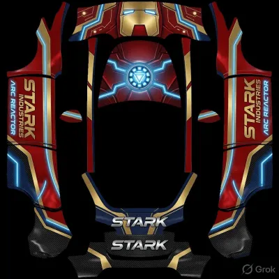 Stark Industries Iron Man (Stark Industries Iron Man AK) – Tesla Model 3 Wrap