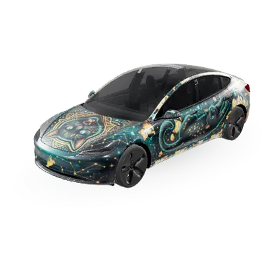 Katze (Cat) – Tesla Model 3 Wrap
