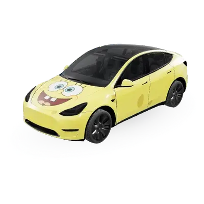 Bob l'éponge (Spongebob) – covering Tesla Model Y