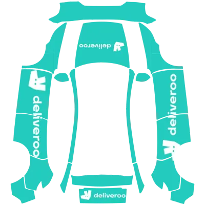 Deliveroo – Tesla Model Y wrap