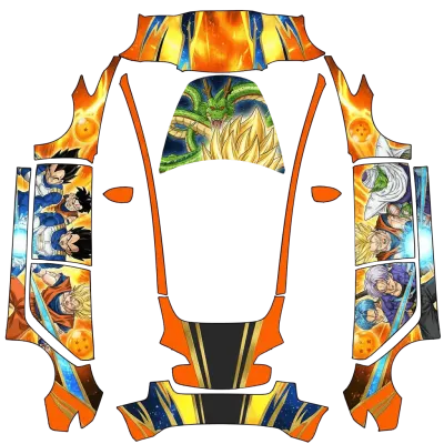 Dragon Ball (DragonBall) – Tesla Model 3 Wrap
