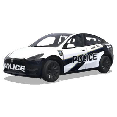 Оклейка «Полиция» для Unit 62 – оклейка Tesla Model Y