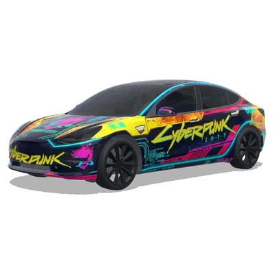 Cyberpunk – Tesla Model 3 Wrap