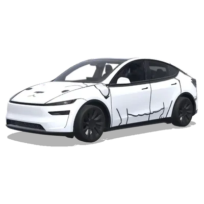 크레용 신짱 시로 – 테슬라 Model Y 랩핑