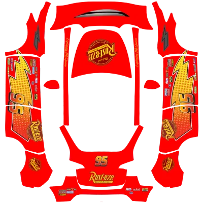 Lightning McQueen – Tesla Model X Wrap