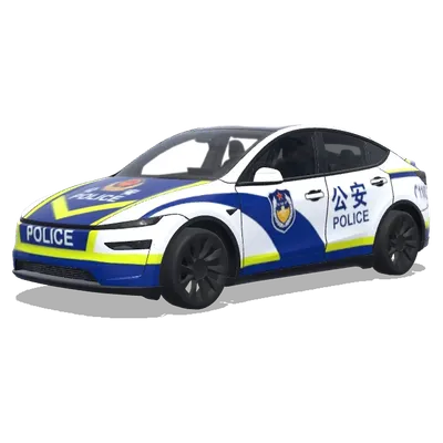 Chinesische Polizei (Chinese Police car) – Tesla Model Y Wrap