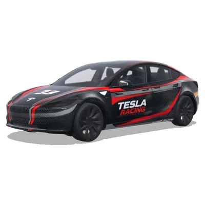 碳纖維賽車風（carbon fiber racing） – 特斯拉 Model 3 塗裝
