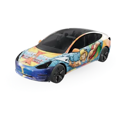 He-Man (Heman) – Tesla Model 3 Wrap