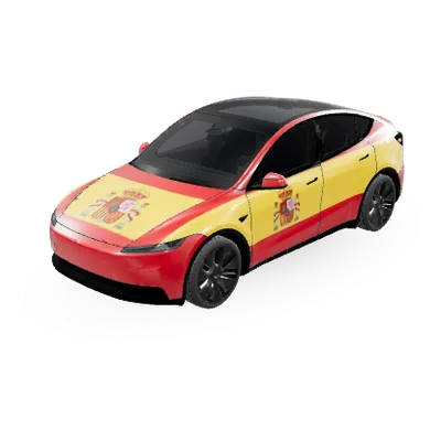 Флаг Испании II (Bandera de España II) – оклейка Tesla Model Y