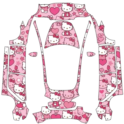 헬로 키티 (hello kitty) – 테슬라 Model 3 랩핑