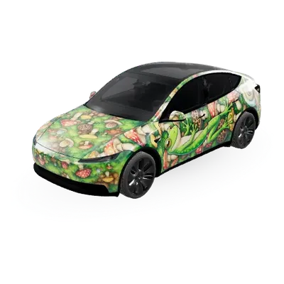 Frösche & Pilze (frogs, snails, mushrooms) – Tesla Model Y Wrap