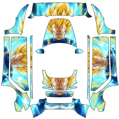 超級賽亞人貝吉塔（Vegeta ssj） – 特斯拉 Model 3 塗裝