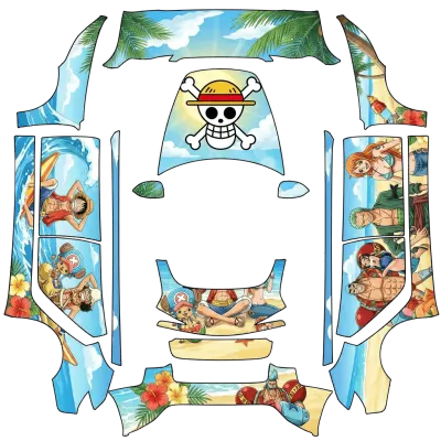 One Piece été (One piece summer) – covering Tesla Model 3