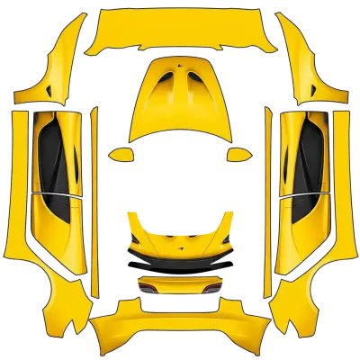 邁凱倫P1黃（Mclaren p1 yellow） – 特斯拉 Model 3 塗裝