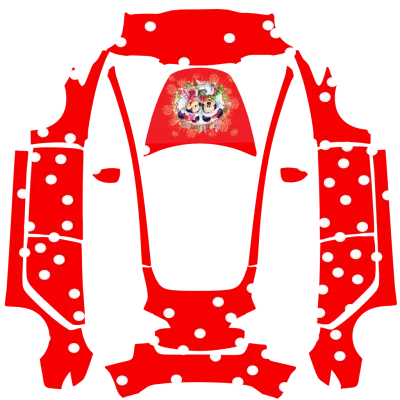 Mickey & Minnie Weihnachten (Mickey & Minnie Christmas) – Tesla Model 3 Wrap