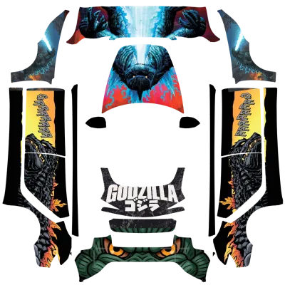 Godzilla – Tesla Model 3 wrap