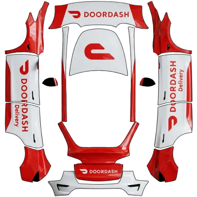 DoorDash – Tesla Model Y wrap