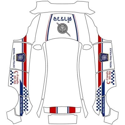 Thailändische Polizei (Thai Police) – Tesla Model Y Wrap