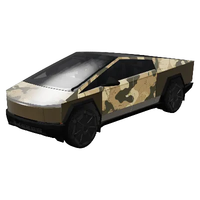 데저트 카모 (Desert Camo) – 테슬라 Cybertruck 랩핑