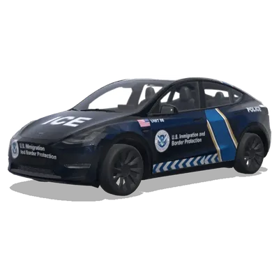 ICE иммиграция (ICE immigration and boarder protection vehicle) – оклейка Tesla Model Y