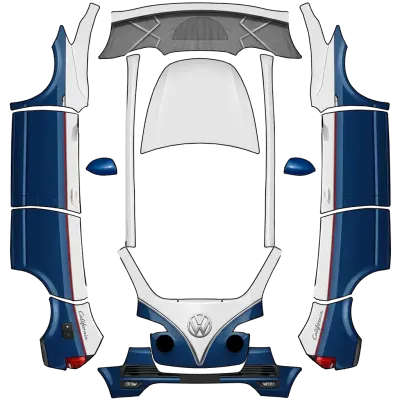 Volkswagen California – Tesla Model Y Wrap