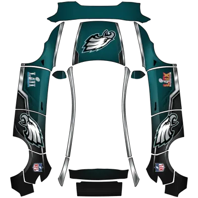 Philadelphia Eagles – Tesla Model Y Wrap