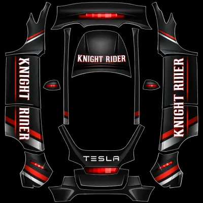 Knight Rider – Tesla Model Y Wrap