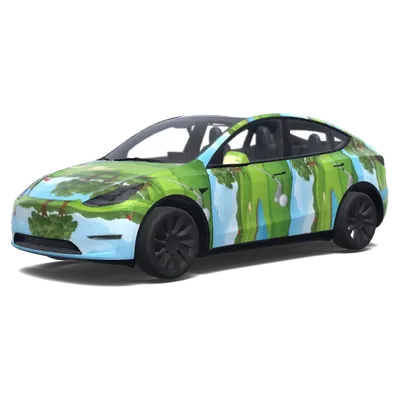 Golf Thema (Golf themed.) – Tesla Model Y Wrap