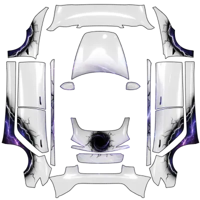 Schwarzes Loch (Black Hole) – Tesla Model 3 Wrap