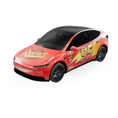 Flash Mc Queen – Tesla Model Y wrap
