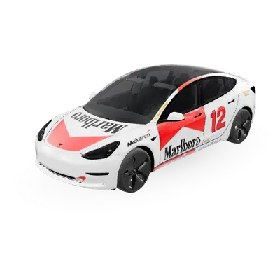 アイルトン・セナ II (Ayrton Senna II) – テスラ Model 3 ラッピング
