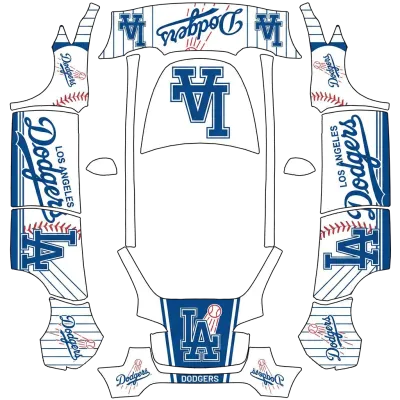 LA Dodgers – Tesla Model Y wrap