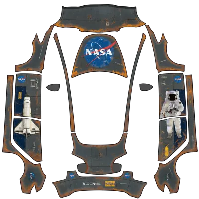 Rostiges NASA (Rusty NASA) – Tesla Model 3 Wrap