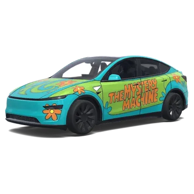 스쿠비 두 미스터리 머신 (scooby doo myster machine.) – 테슬라 Model Y 랩핑