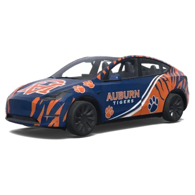 Auburn Tigers Blau Orange – Tesla Model Y Wrap