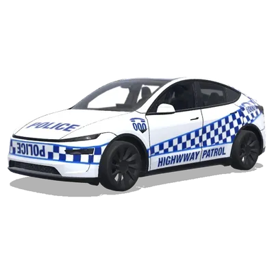 australian police. – Tesla Model Y wrap