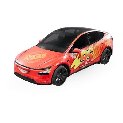 Lightning McQueen – Tesla Model Y wrap