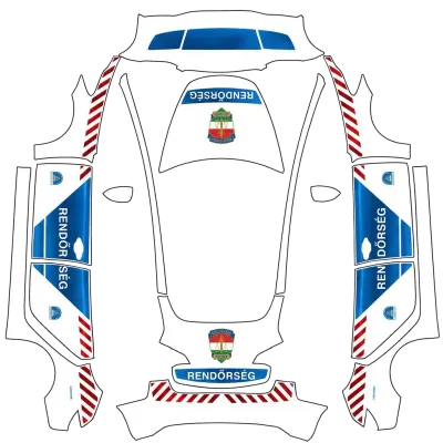 匈牙利警車（Hungary police cars） – 特斯拉 Model 3 塗裝