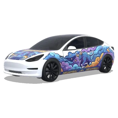 Dreamybull – Tesla Model 3 Wrap