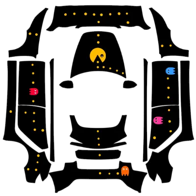 팩맨 (Pac-man) – 테슬라 Model 3 랩핑