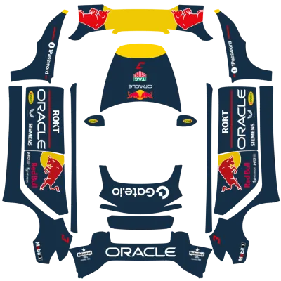 F1 MV3 Red Bull with 2025 livery – Tesla Model 3 wrap