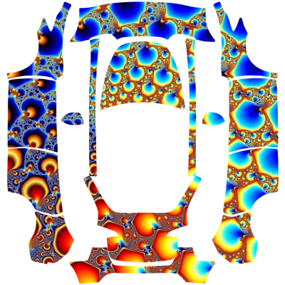 分形（fractal） – 特斯拉 Model Y 塗裝