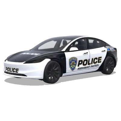 Щит патруля шоссе – оклейка Tesla Model 3