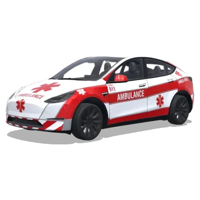 Rotkreuz-911-Tesla-Folierung – Tesla Model Y Wrap