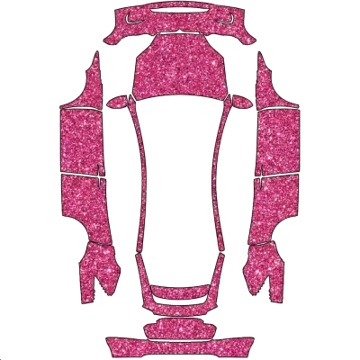 スパークルピンク (Sparkle Pink) – テスラ Model X ラッピング