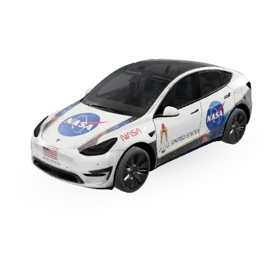 НАСА 2 (Nasa 2) – оклейка Tesla Model Y