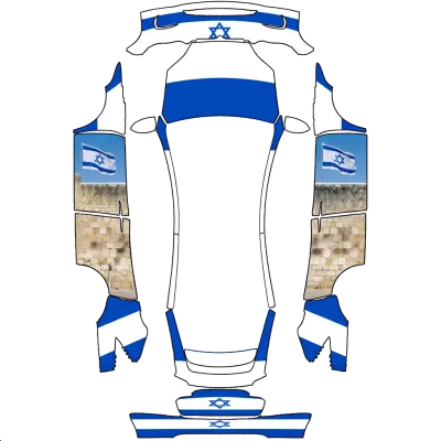 イスラエル (Israel) – テスラ Model X ラッピング
