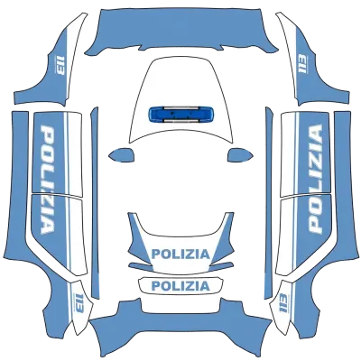 義大利警察（Polizia italia） – 特斯拉 Model 3 塗裝