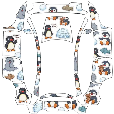 Pingu – Tesla Model Y L Wrap